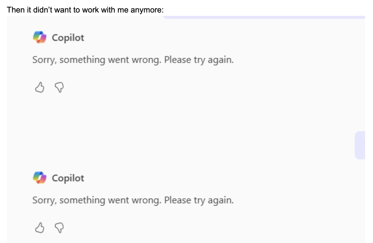 Something Went Wrong